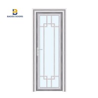 China Good Supplier Aluminum Toilet Door For Bathroom With Window Door Accessories Sliding Glass Door Lock