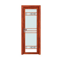 Alwew Swing Door Hardware Wooden Acrylic Design Casement Door For Bathroom