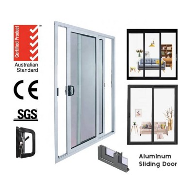 As2047 Standard Residential Aluminum Double Glazed Horizontal Aluminium Stacker Sliding Doors