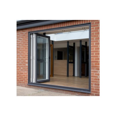 Price of Energy saving aluminum bi-folding door with double tempered glass and AS2047 Australian Standard