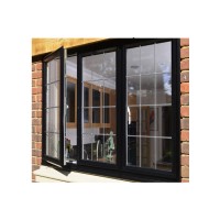 Price of aluminium casement window with mullions and  built-in blind shutter for Australian Market